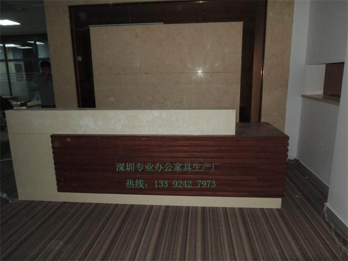 時尚板式前臺廠家直銷，深圳辦公家具