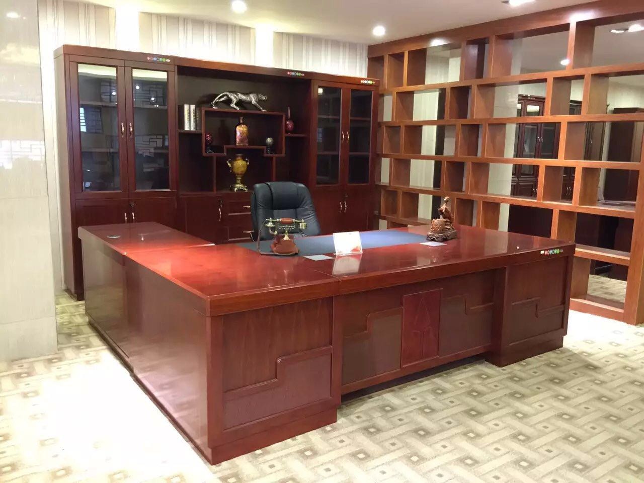 實(shí)木辦公家具大班臺